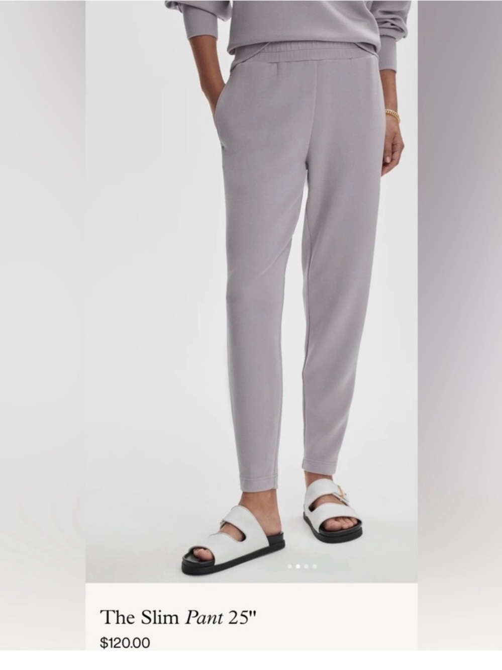 Varley 27.5” Slim Jogger Pants in raindrops